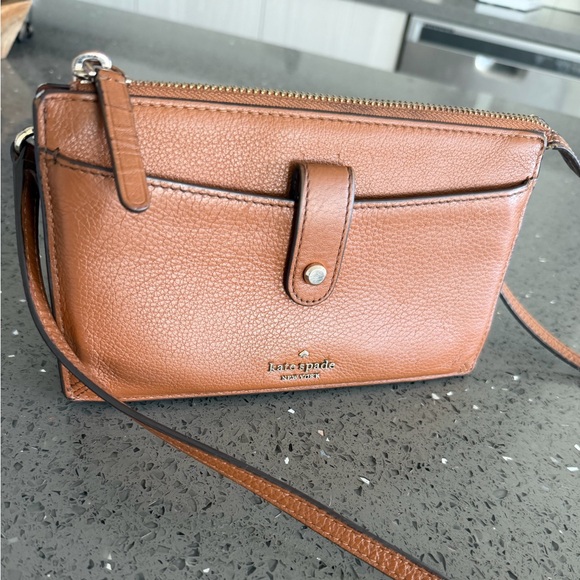 kate spade Handbags - kate spade Brown Pebbled Leather Crossbody